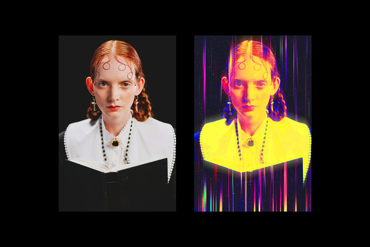 Neon Hologram Poster Effect, a Layer Style Add-On by Design Squad (Photo 3 of 3)