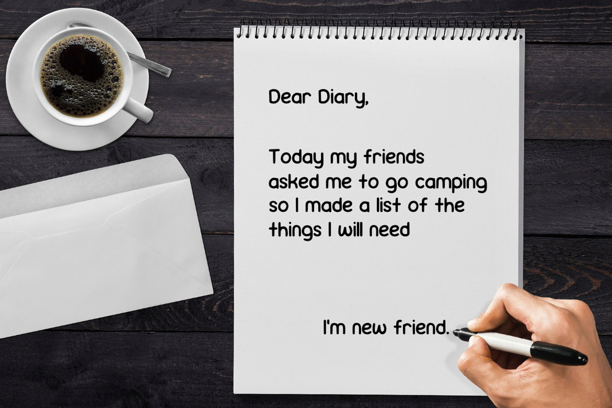 Lady Diary Font preview 3