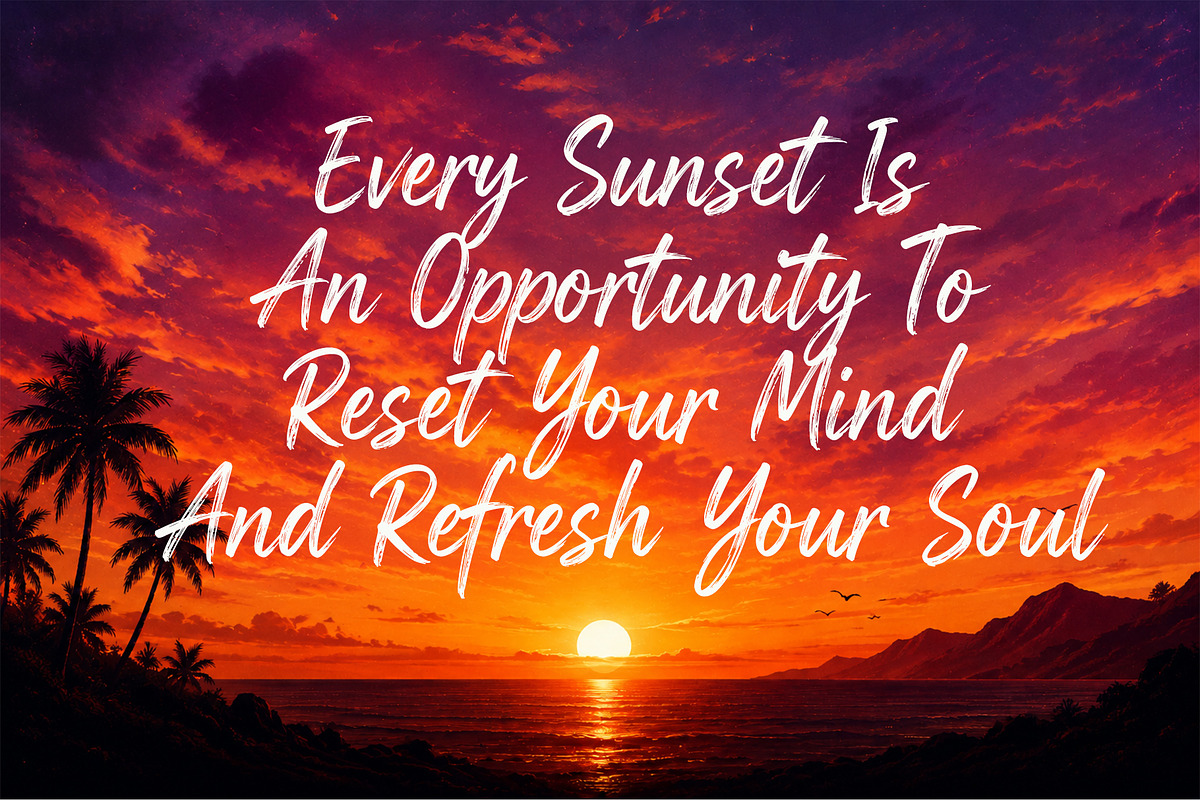 Sunset Brush Script Font, a Script Font by cocodesign (Photo 7 of 7)
