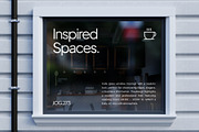 Cafe Window Glass Mockup, an Advertising Mockup by SLAB! Design (Thumbnail 3 of 6)