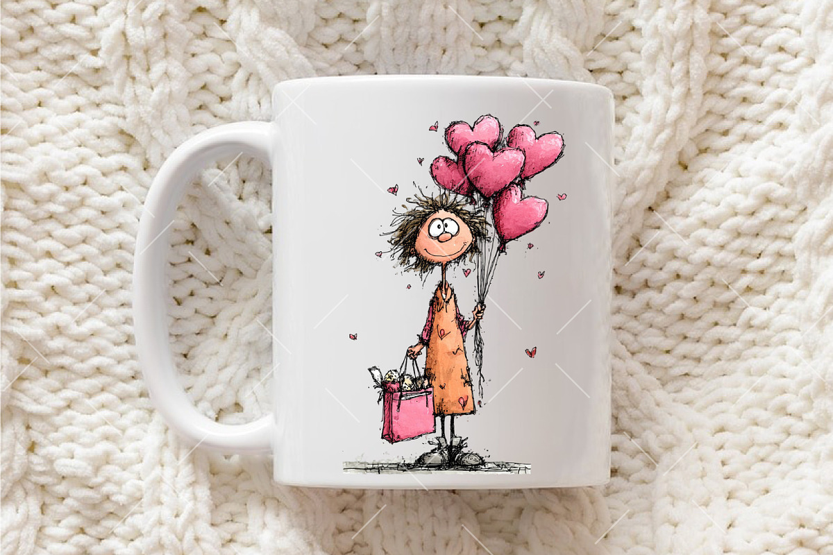 Whimsical Valentine Clipart, an Illustration by OK Design (Photo 5 of 6)