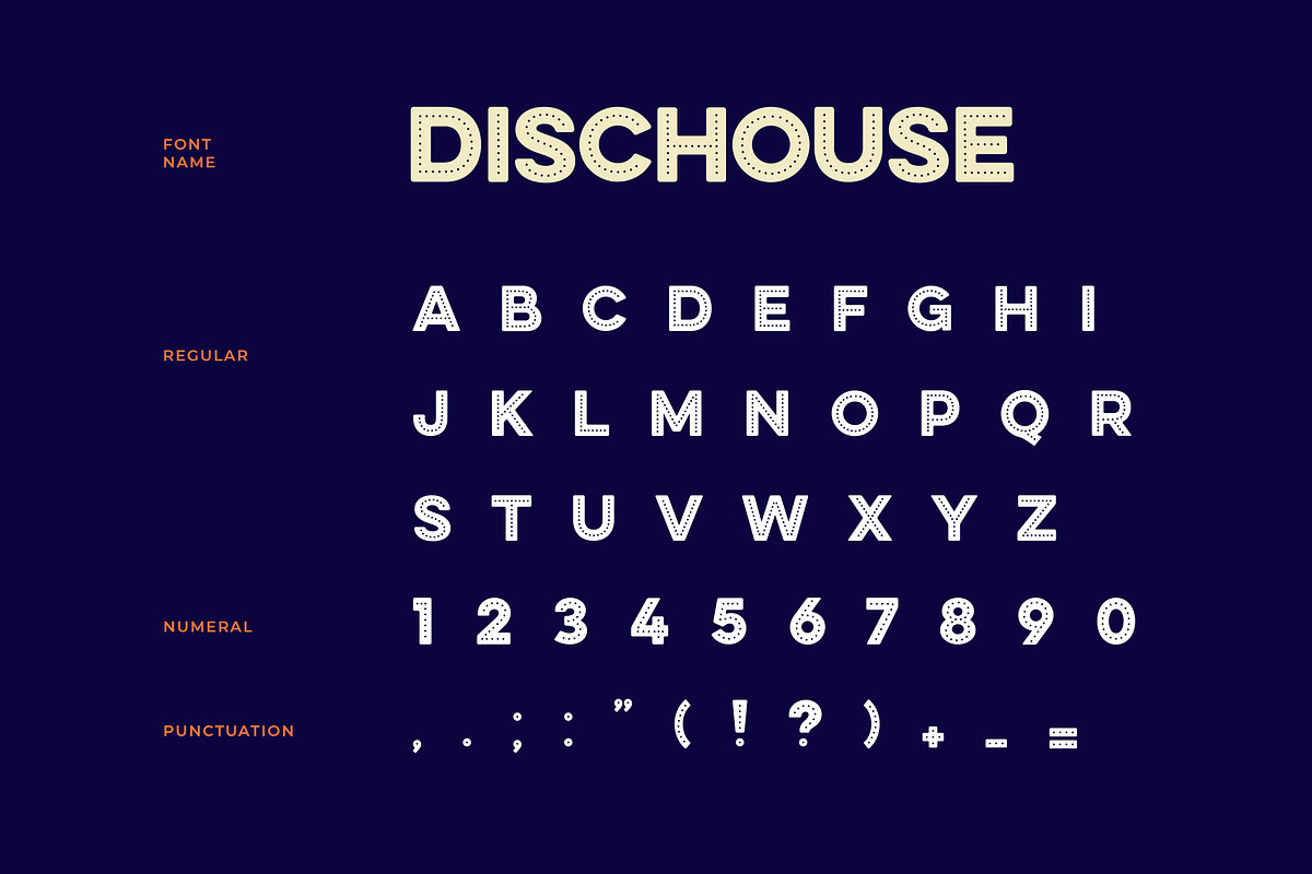 Disc House Display Font preview 5