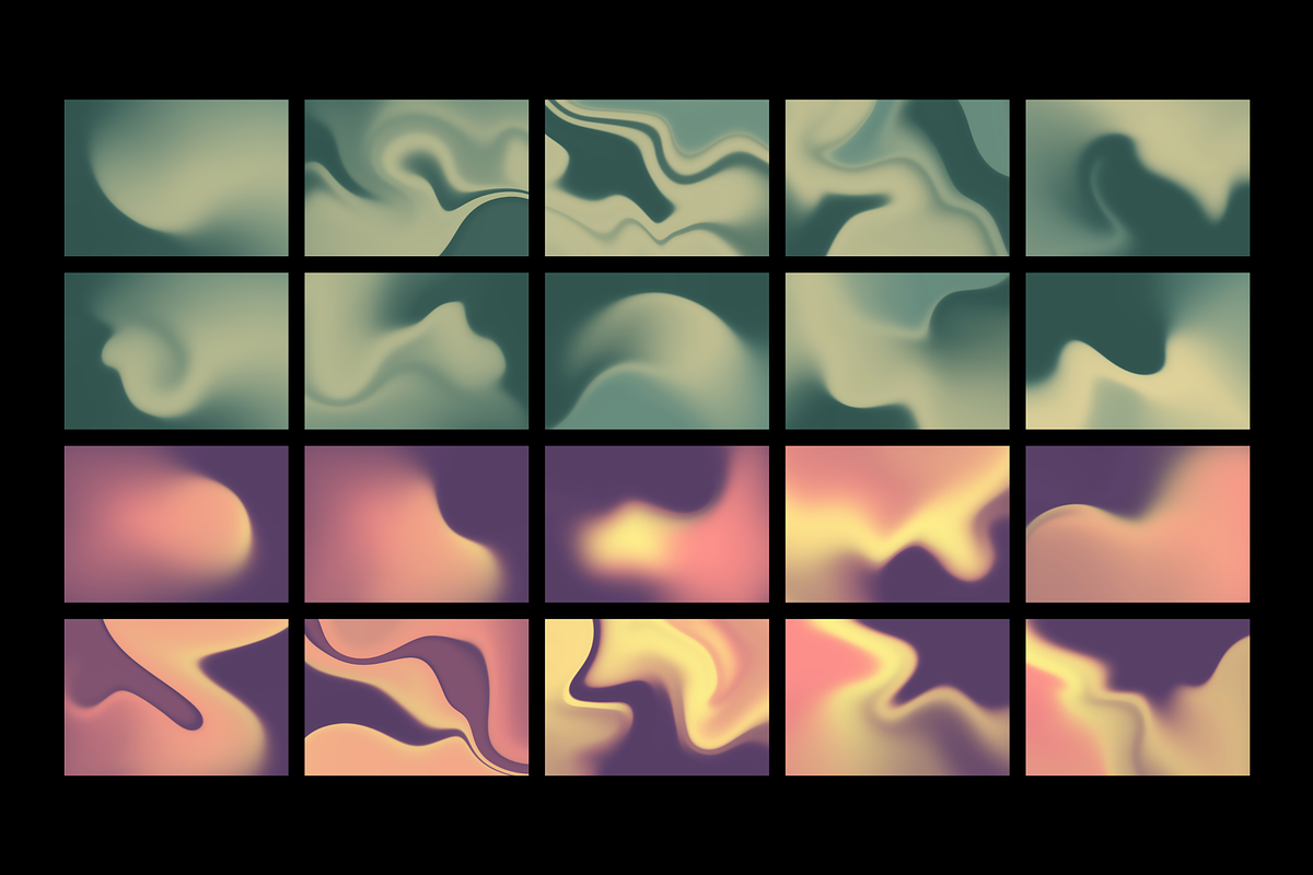 FLUID 40 Retro-Futuristic Gradients, a Background Graphic by Katedsgn (Photo 10 of 10)