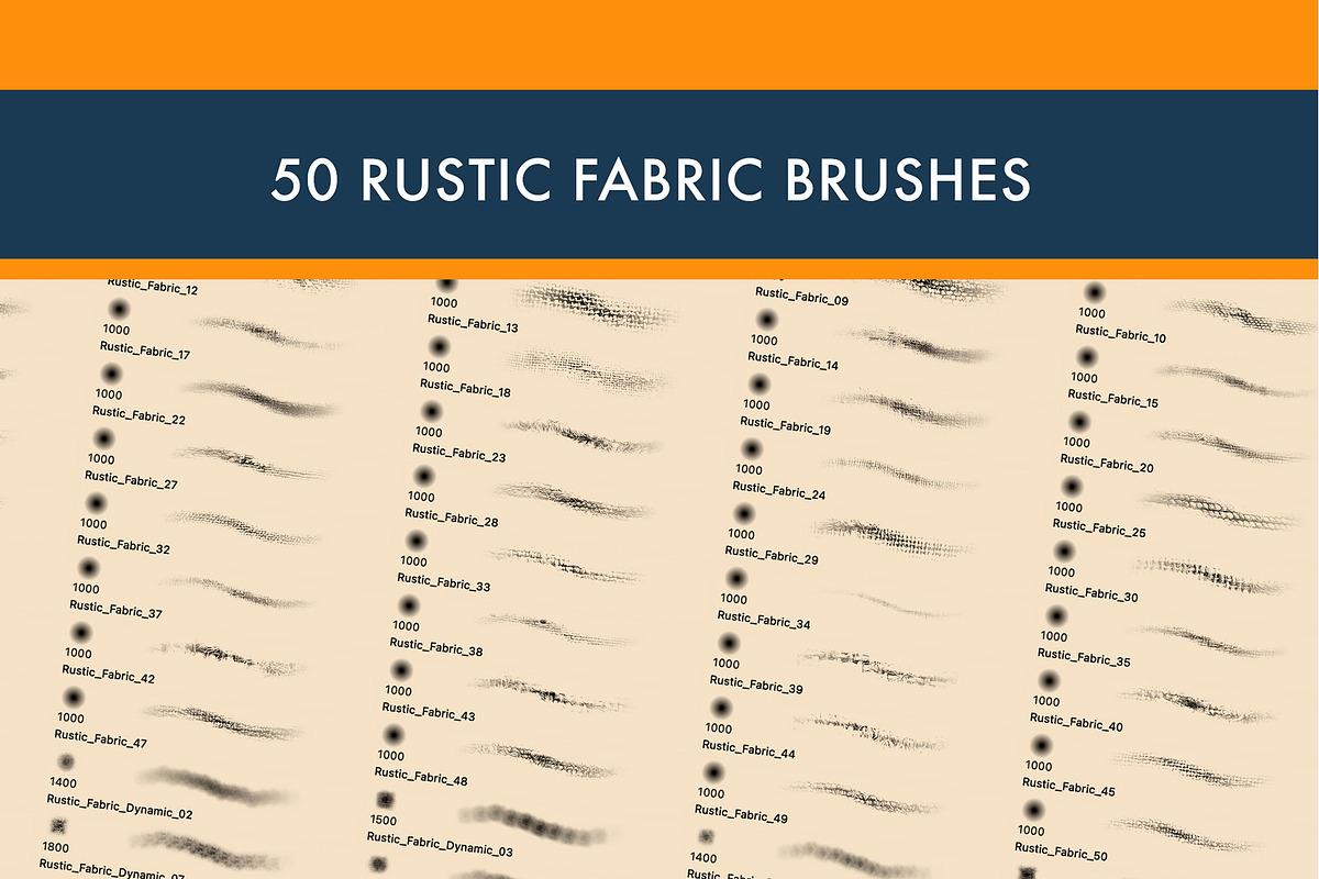 Rustic Fabric Texture Brush Set, a Brushes & More by Zsolt Kosa Art (Photo 5 of 6)