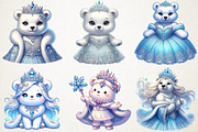 Christmas Ice Princess Polar Bear, an Illustration by RobertsArt (Thumbnail 5 of 5)