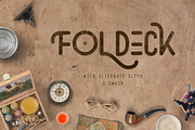 Foldeck, a Sans Serif Font by vuuuds (Thumbnail 1 of 6)