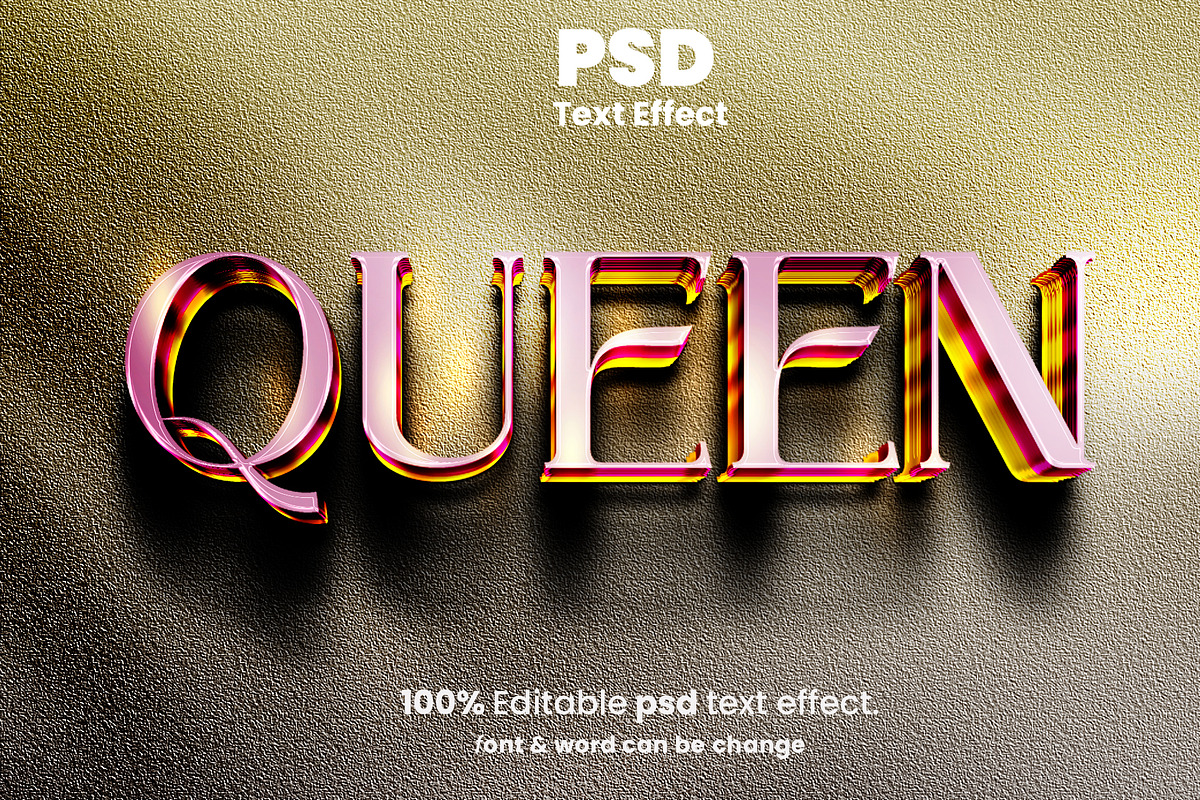 Luxury Queen Editable Text Effects, a Brushes & More by Zamans