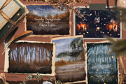Blessed Samhain Watercolor Set, an Animal Illustration by Fluffy Unicorn (Thumbnail 8 of 14)