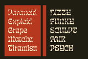 Degres - Psychedelic Display Family, a Serif Font by Holyline Design (Thumbnail 13 of 14)