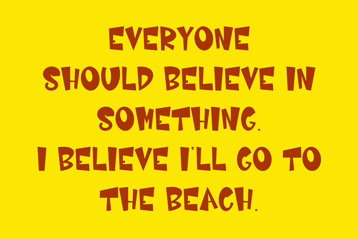 Boozley Cartoon Display Font, a Handwritten Font by Maulana Creative (Photo 4 of 7)