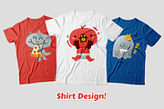 24 Cute Freak Monster Emoji Set, an Animal Illustration by Manudesign (Thumbnail 3 of 3)