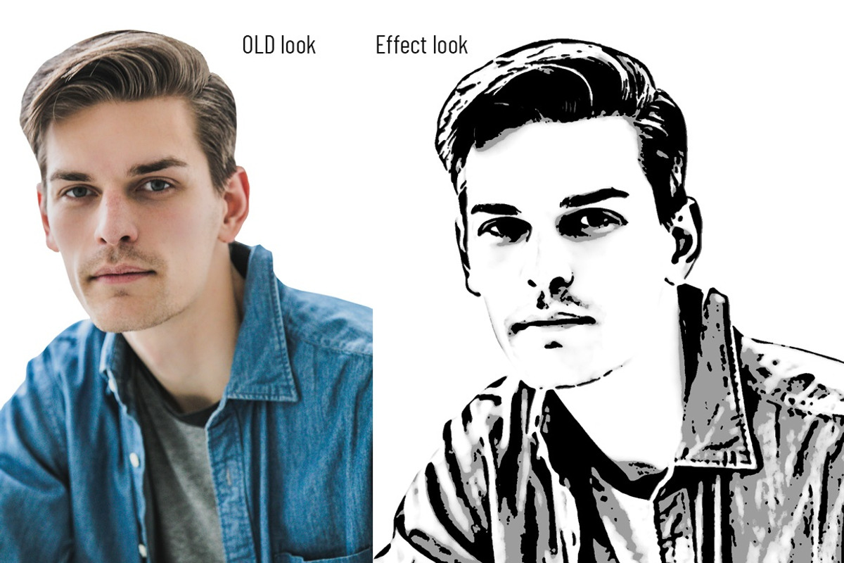 Vector Tracing Photoshop Action, an Action Add-On by MRI STUDIO (Photo 9 of 11)