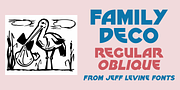 Family Deco JNL, a Sans Serif Font by Jeff Levine Fonts (Thumbnail 1 of 5)