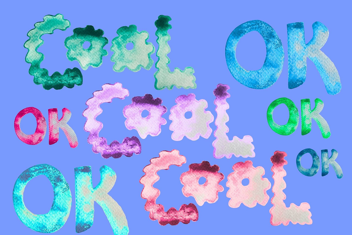Watercolor Words Clip Art Words, a Decorative Illustration by Eryn Rose Design (Photo 10 of 13)