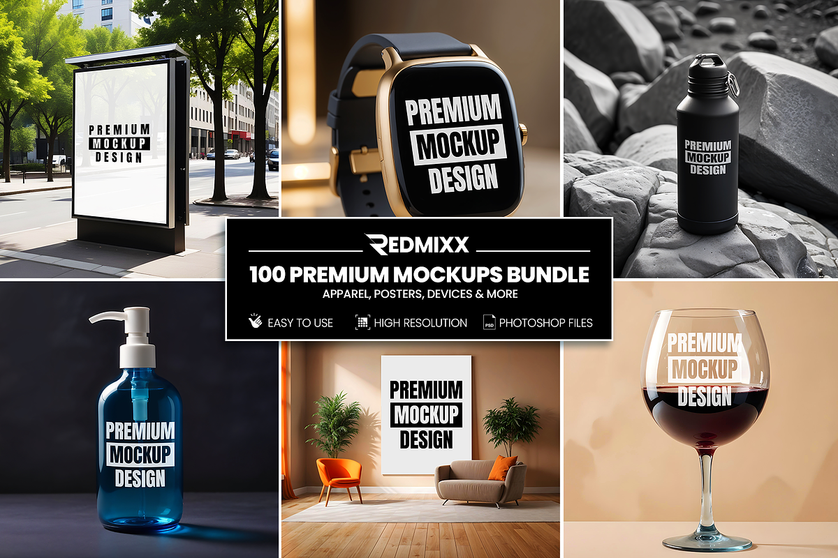 Ultimate Mockup Bundle, a Product Mockup by Redmixx Design (Photo 1 of 5)