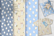 Happy Easter. Bunny Patterns, a Pattern Graphic by HmarkaShop (Thumbnail 2 of 4)