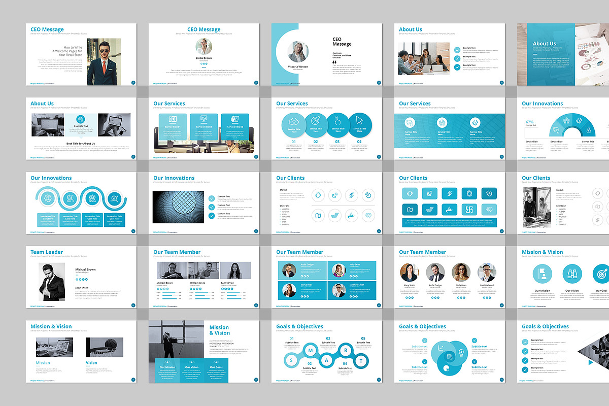 Project Proposal Google Slides, a Presentation Template by Design Vault (Photo 4 of 8)