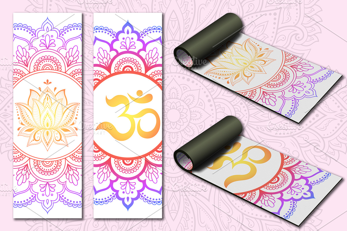 Patterns for yoga mats, a Pattern Graphic by Katika Shop (Photo 7 of 7)
