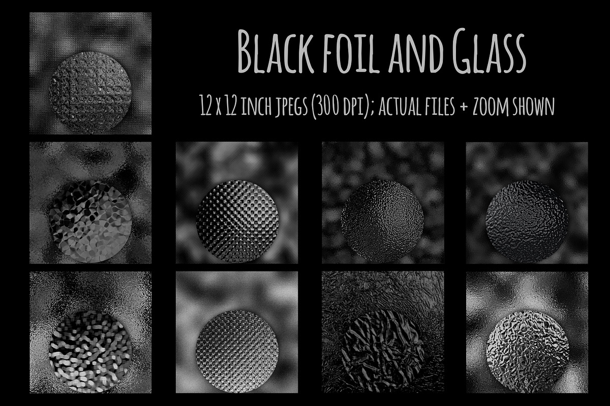 Black Textures, a Texture Graphic by Paper Farms (Photo 2 of 8)