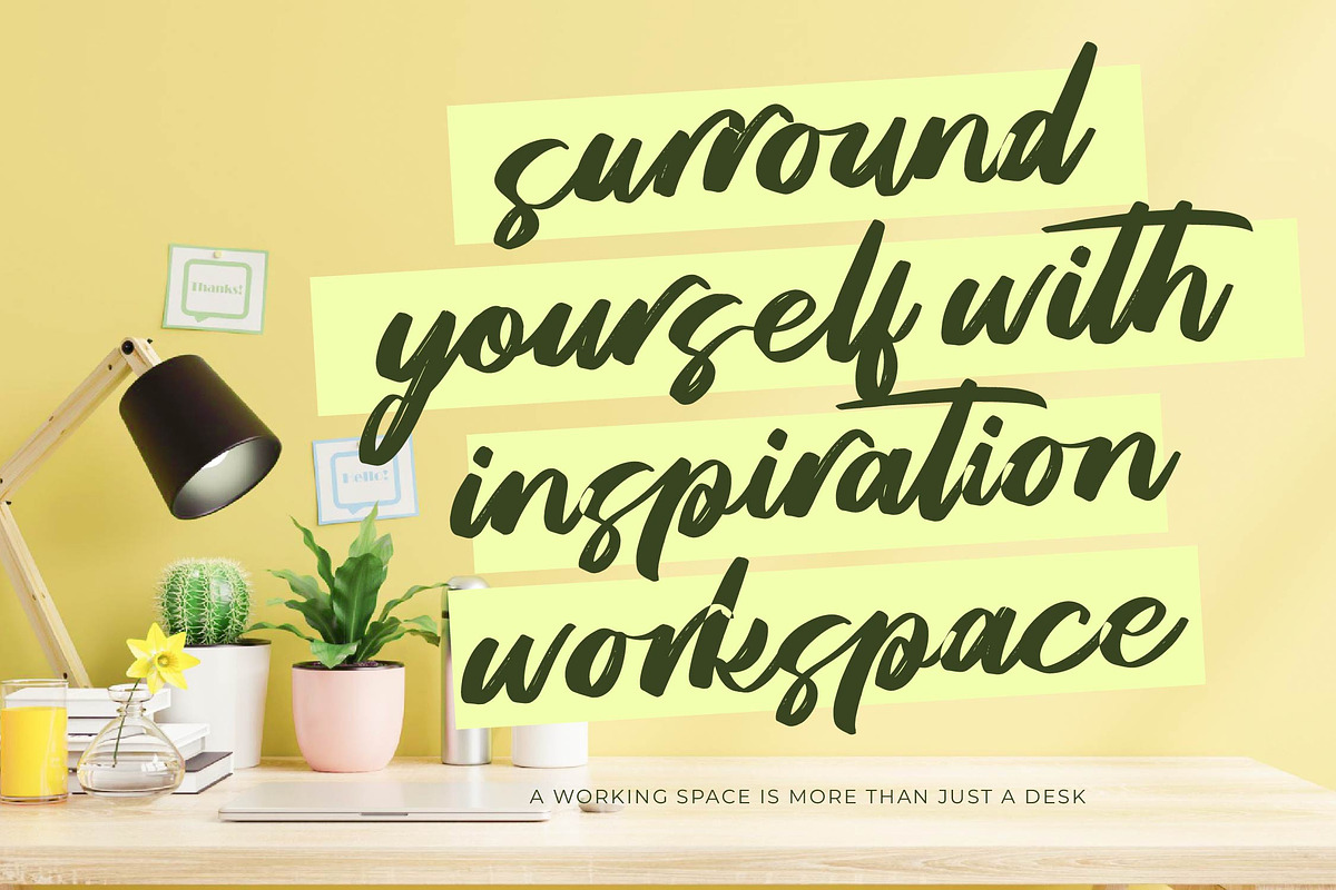 Breatheasy Modern Brush Font Type, a Script Font by Letterena Studios Script (Photo 6 of 15)