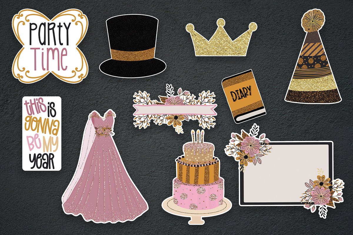 January Stickers for Cricut, an Illustration by illuztrate (Photo 2 of 8)