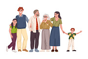 Happy family with kids, parents, an Illustration by Buch&Bee (Thumbnail 3 of 3)