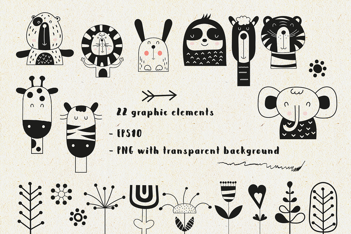 Nursery Art Funny Jungle Animals, an Animal Illustration by Nursery Art (Photo 3 of 13)