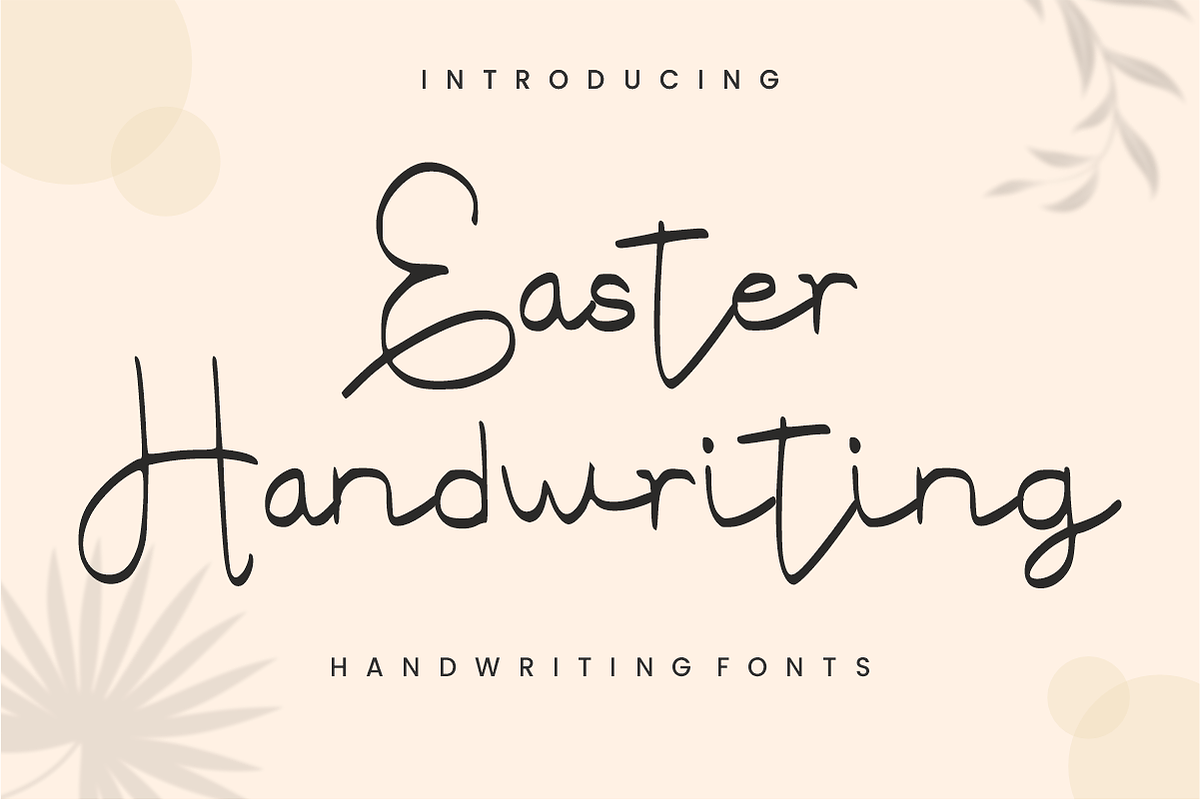 Easter Handwriting – Monoline Script, a Handwritten Font by KiddoGlyphs Studio (Photo 1 of 7)