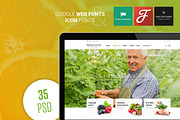FreshFood – OrganicFood PSD Template, a Websites & App Template by EngoCreative.com (Thumbnail 1 of 5)