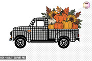 Truck With Pumpkin Clipart Bundle, a Graphic by crative8112 (Thumbnail 7 of 8)