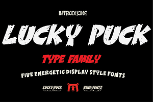 Lucky Puck | Playful Display Font, a Script Font by Bend Industries