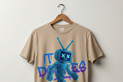 Retro TV Head Robot Walking, a Shirt Mockup by Vector Stall (Thumbnail 3 of 14)