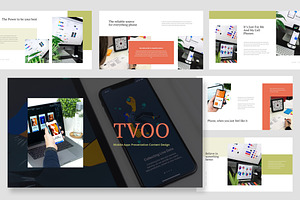 Tvoo : Mobile App Google Slides, a Presentation Template by Punkl Camp