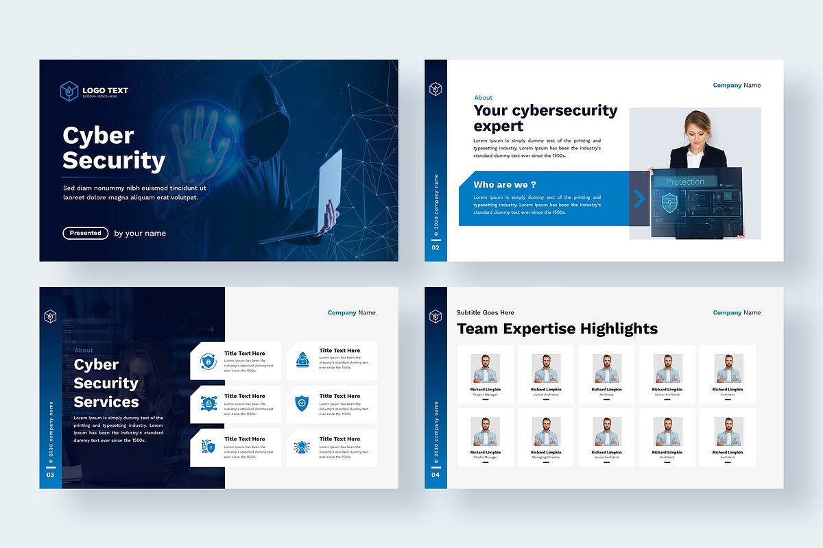 Cyber Security Presentation Template, a Presentation Template by zahidhossainalif (Photo 2 of 4)