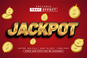 Jackpot 3D Text Effect | EPS, a Layer Style Add-On by padilah_a