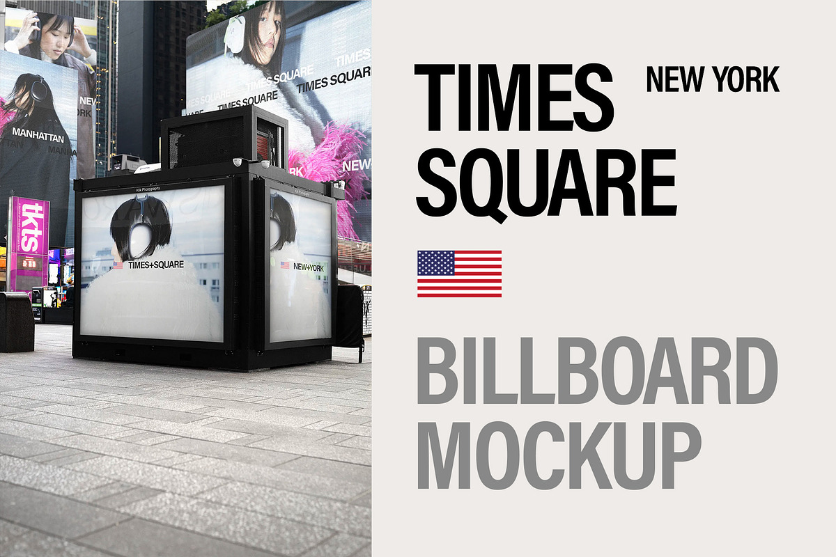 Billboard mockup on Times Square, NY, an Advertising Mockup by Brandacle Mockups (Photo 4 of 7)
