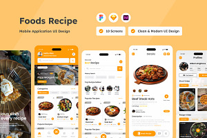 Resepku - Foods Recipe Mobile App, an App Template by trabaskriya