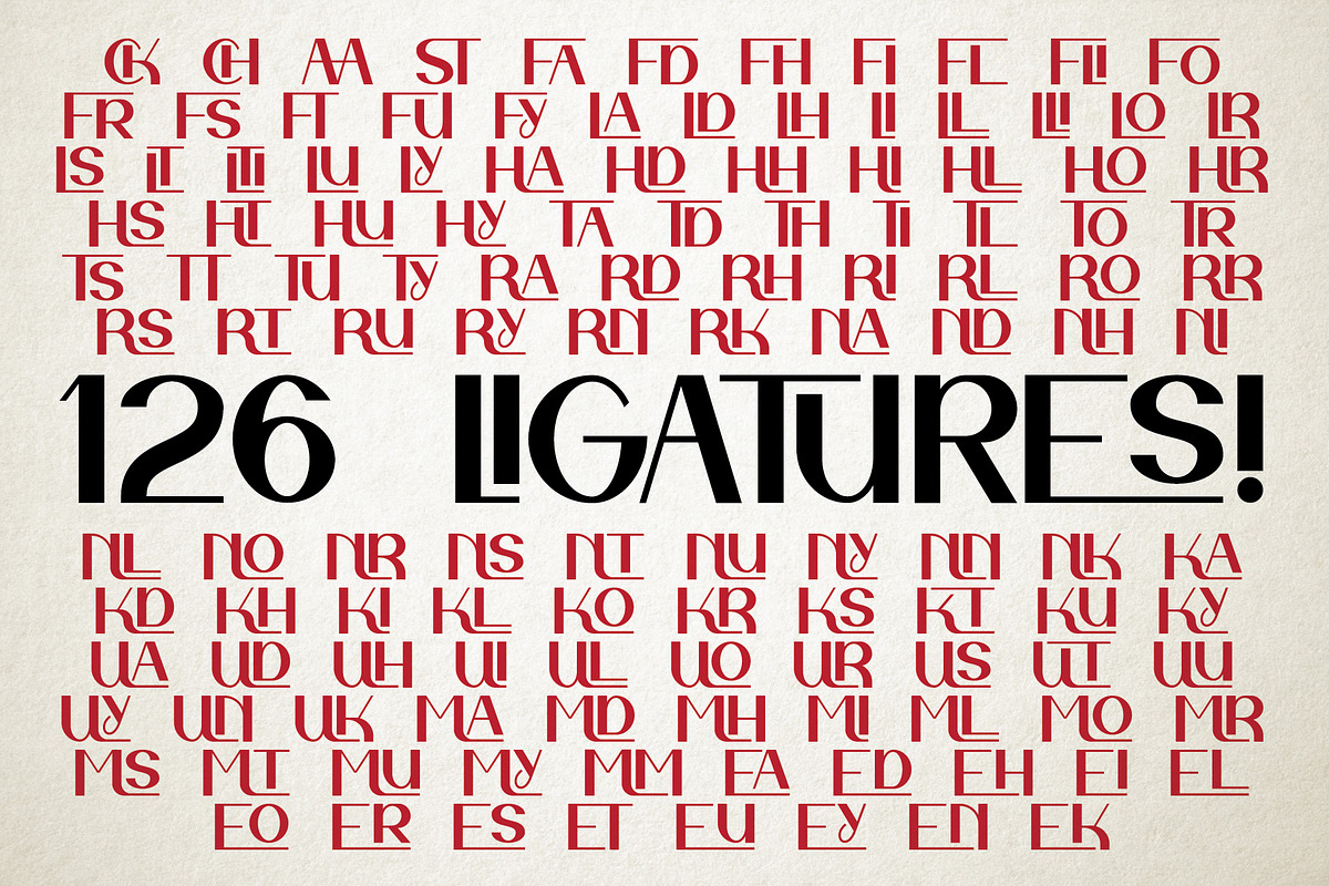 Retro Sound Ligature Label Font, a Sans Serif Font by JumboDesign (Photo 6 of 6)