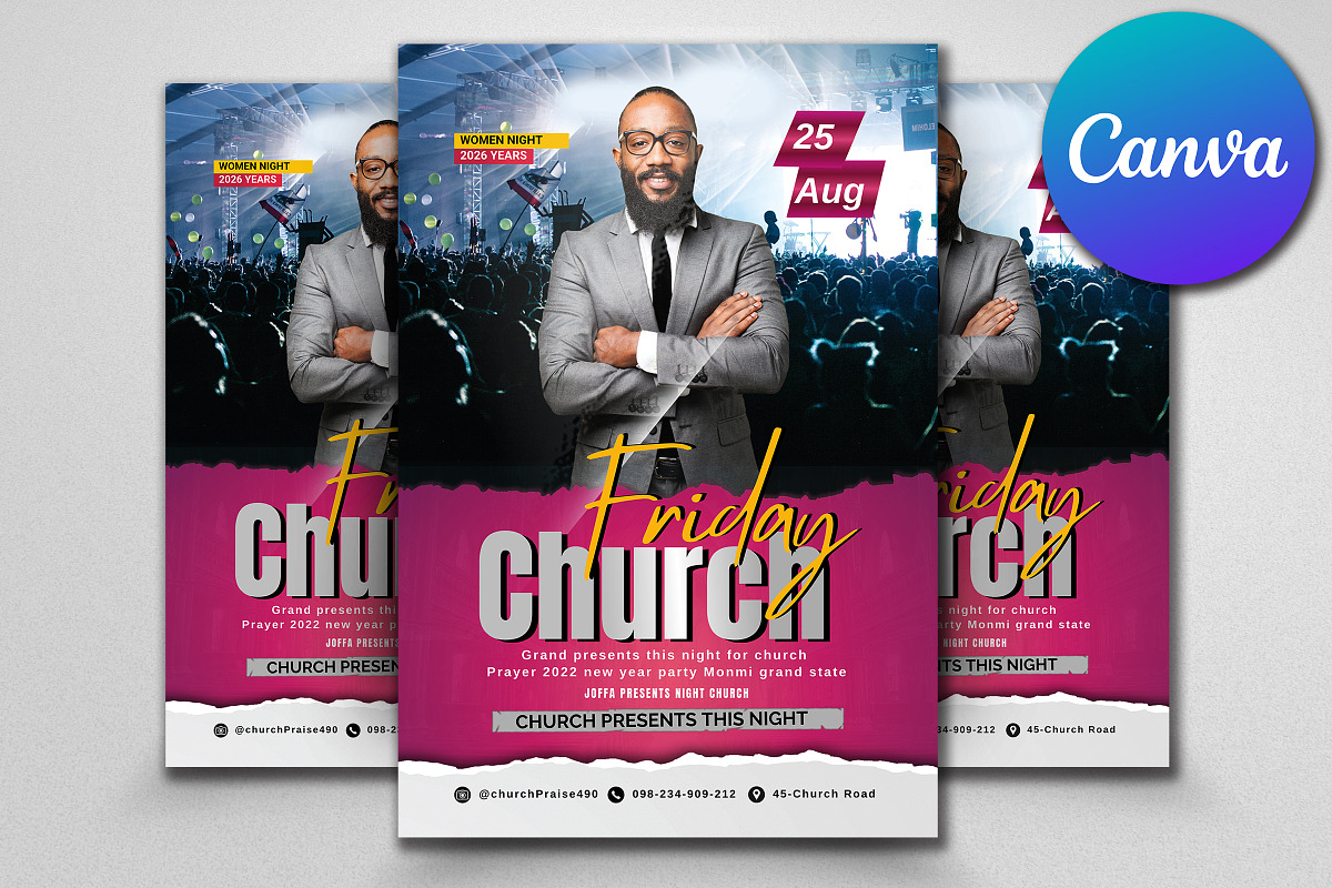 Good Friday Church Service Flyer, a Flyer Template by Psd Templates (Photo 1 of 2)