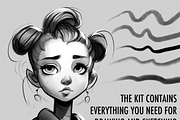 Procreate Brushes For Drawing, a Brush Add-On by Easy Procreate (Thumbnail 3 of 10)