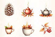 Cozy Moody Autumn & Winter Clipart, an Illustration by CrexoraLab (Thumbnail 3 of 5)