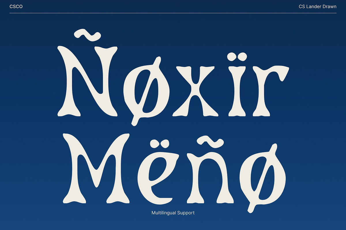 CS Lander Drawn, a Sans Serif Font by Craft Supply Co. (Photo 7 of 8)