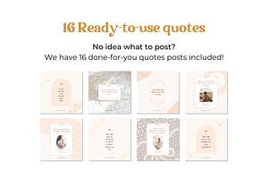 100 Instagram Boho Posts Template