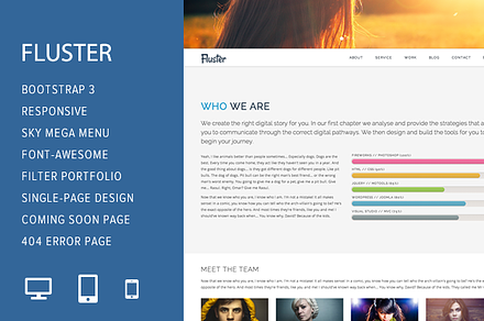 Fluster Multi-Purpose Template