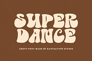 Super Dance Groovy Font, a Slab Serif Font by RantautypeStudio (Thumbnail 1 of 15)