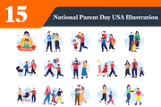 National Parents Day Illustrations, a Person Illustration by EllaMaiyaali (Thumbnail 1 of 3)
