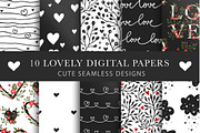 Valentines Day Seamless Pattern Set, a Pattern Graphic by ClipArtRoom (Thumbnail 1 of 7)
