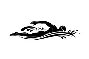 Swimming Sport Silhouette Vector Bun, an Illustration by jahid234 (Thumbnail 8 of 51)