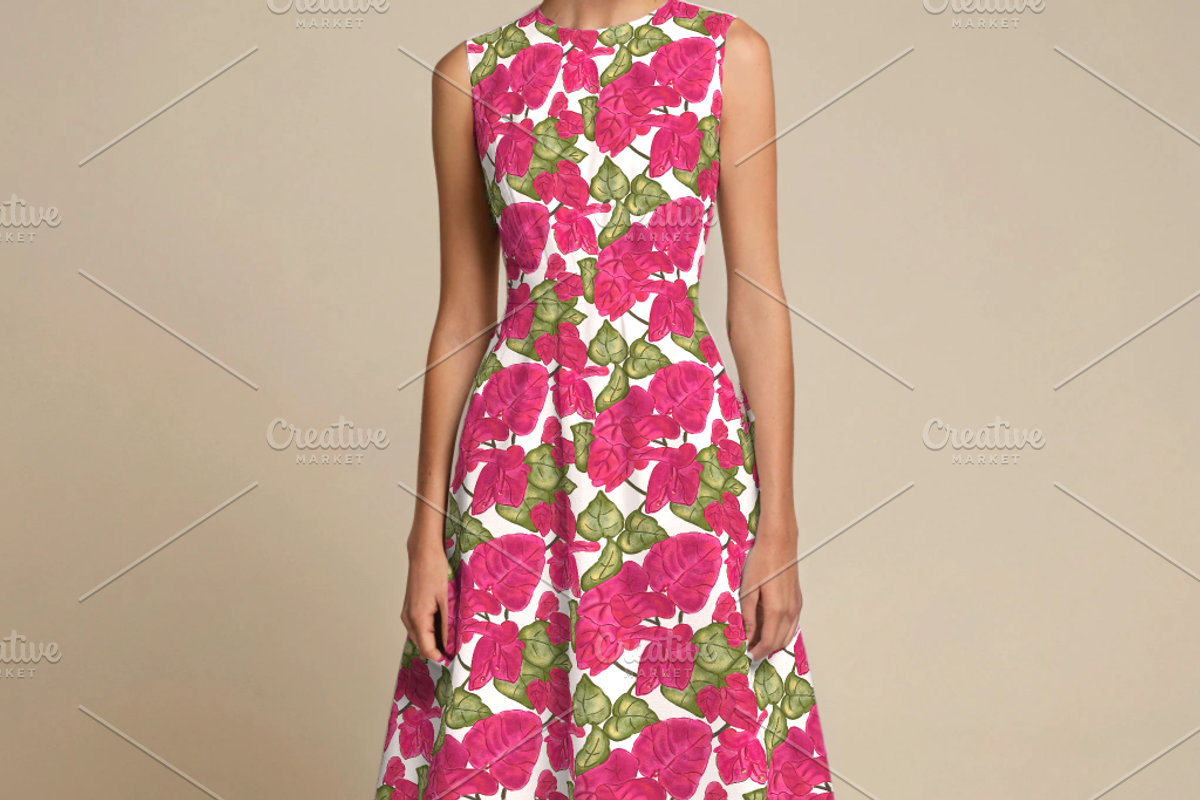 Bougainvillea seamless patterns, a Graphic by Art (Photo 3 of 5)