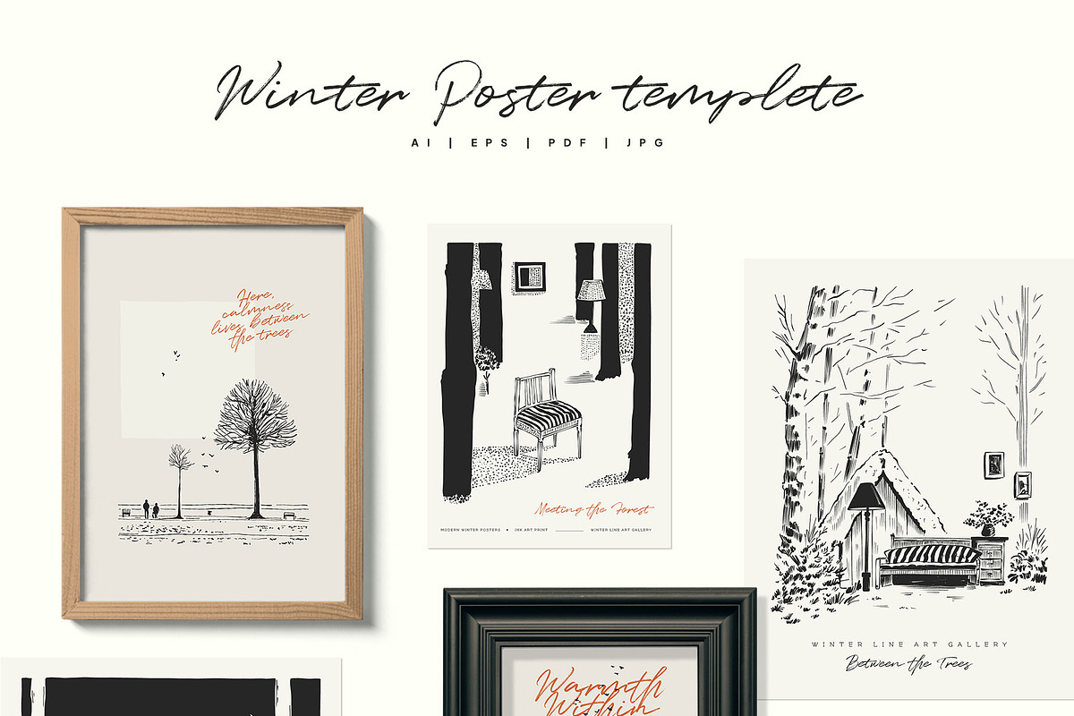 Winter Forest | Poster Builder, an Object Graphic by KetteCreate (Photo 8 of 15)